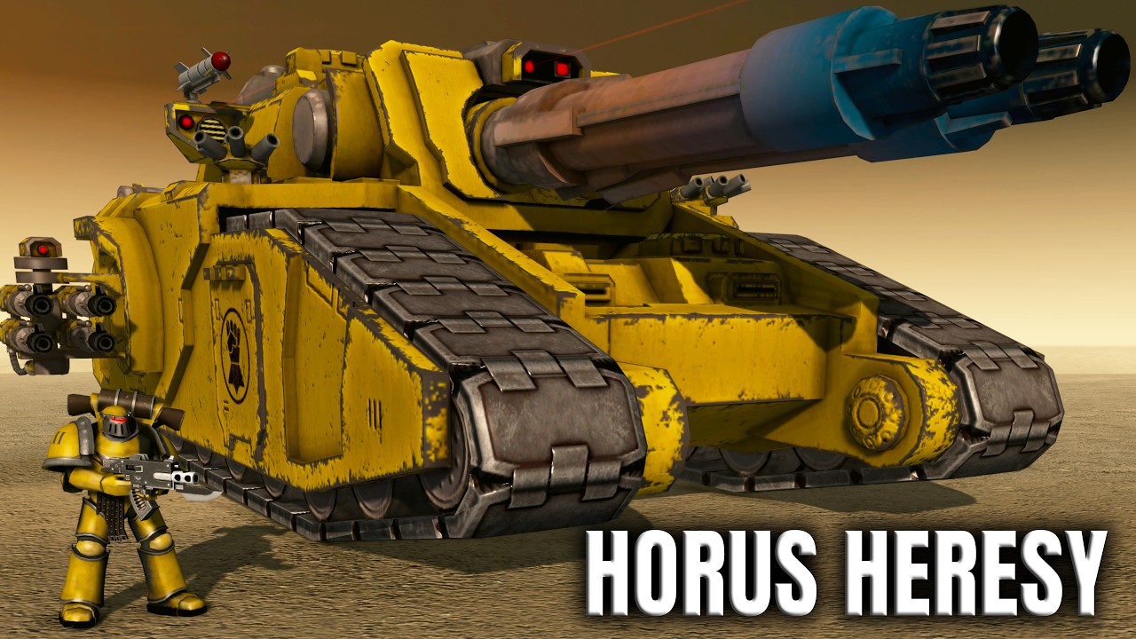 HORUS HERESY BATTLE! Imperial Fists vs Sons of Horus | Men of War: Warhammer 40K Mod Cinematic (4K)