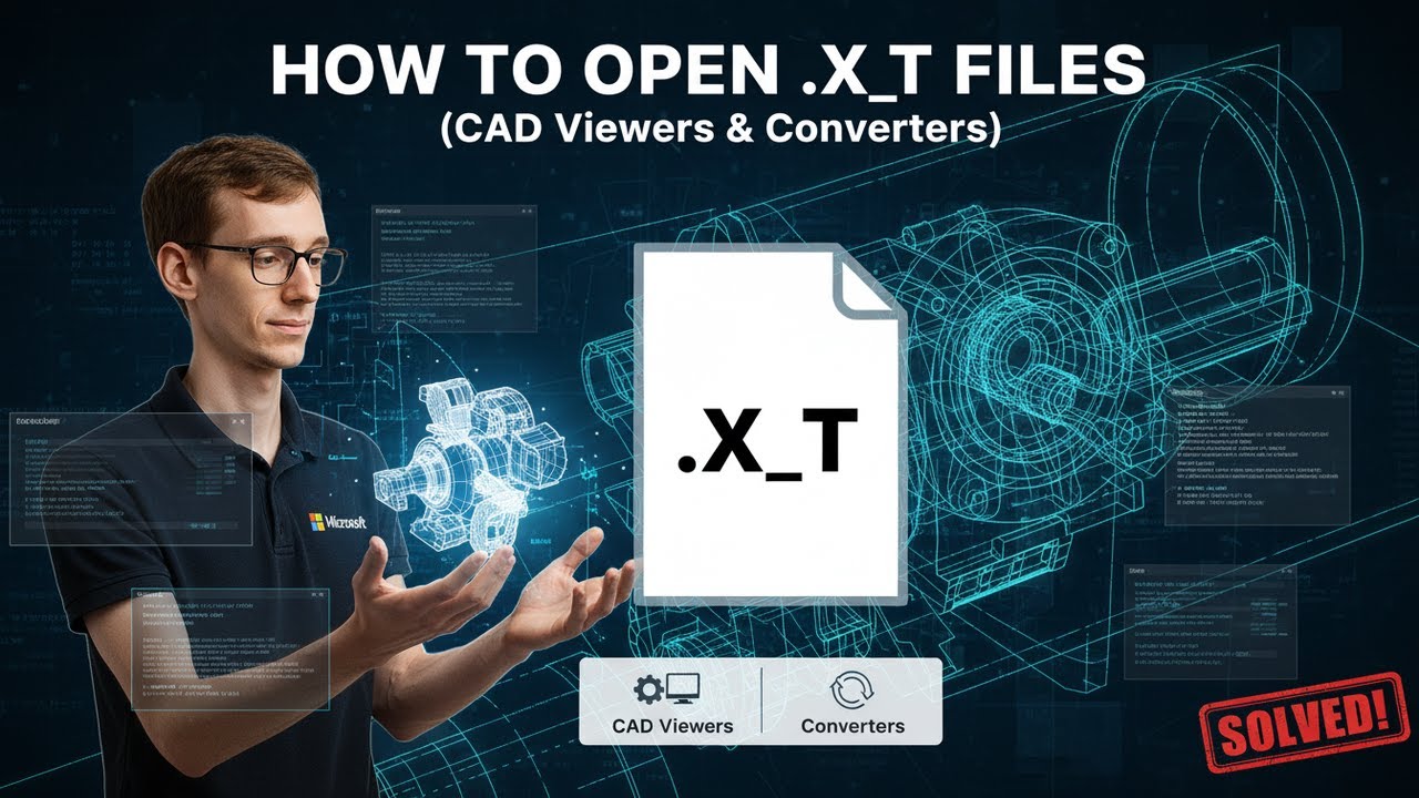 How to Open X_T Parasolid Files (CAD Viewers & Converters) - YouTube