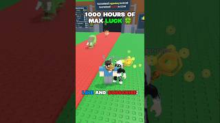 MAX LUCK FOR 1000 HOURS IN STEAL A BRAINROT?! 🍀👑 #roblox #stealabrainrot #shorts