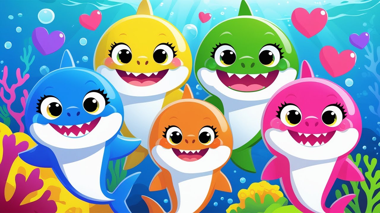 🎶 Tiburón Bebé 🦈 Canciones Infantiles 🌈 Ritmo y Alegría 🐠