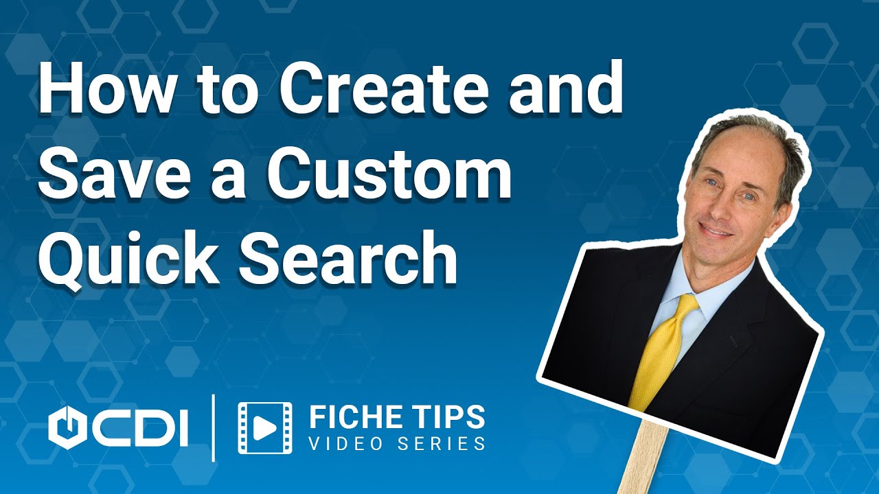 How To Create And Save A Custom Quick Search Laserfiche Cloud YouTube How to create and save a custom quick search laserfiche cloud youtube