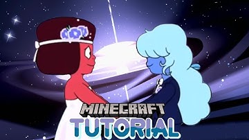Minecraft Steven Universe Wedding Ruby and Sapphire Statues Building Tutorial