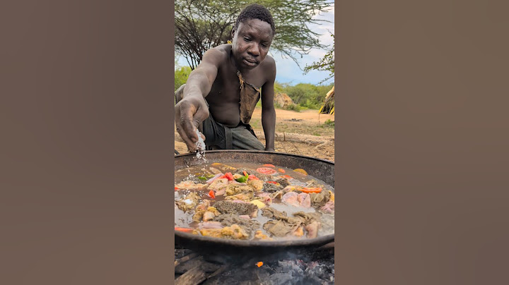 Wow,,😍♥️ Hadzabe tribe Bushmen Cookie time Lunch, Today Chief chabaa prepare their food 🤤😊#culture