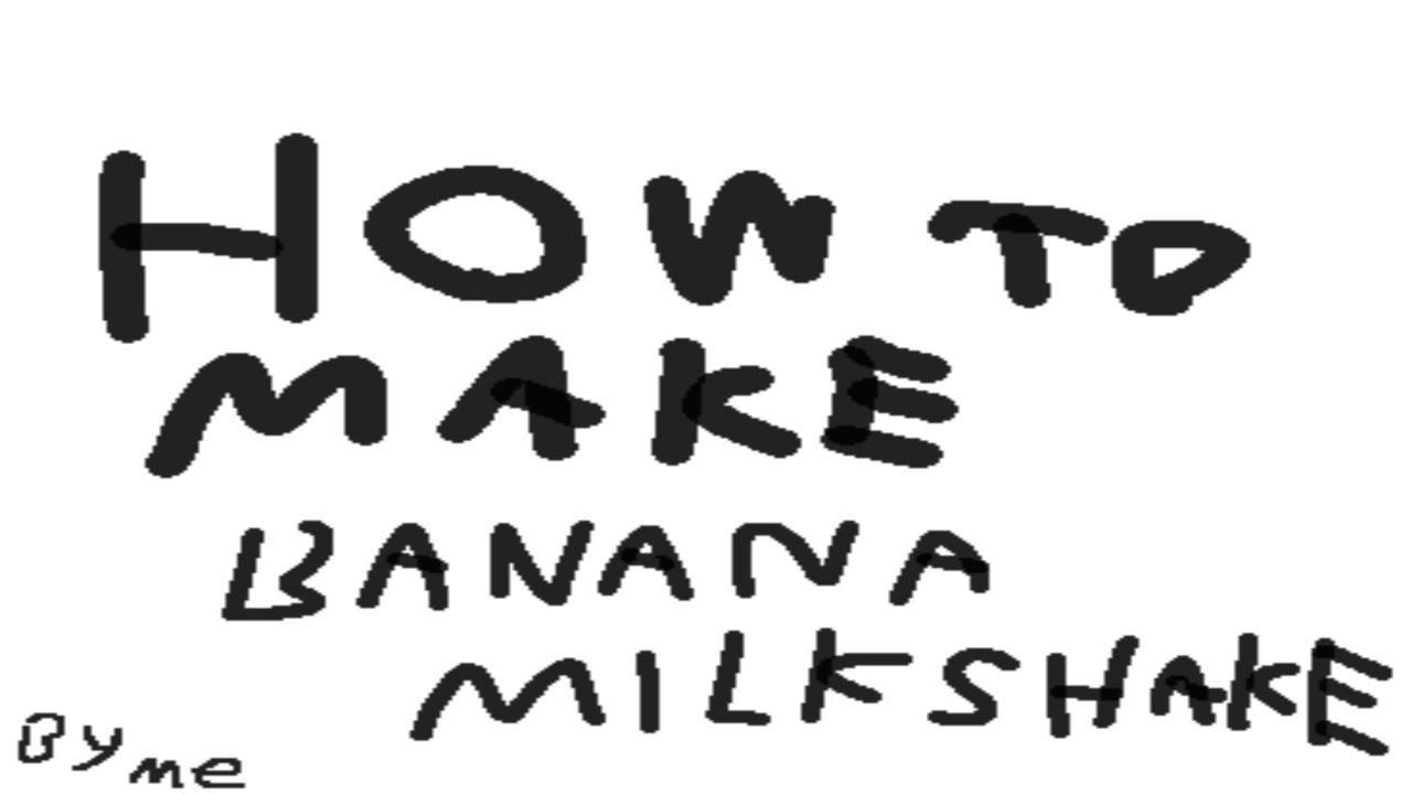 How to Make a Banana MilkShake/Smoothie