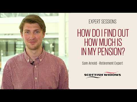 How do I check how much is in my pension?