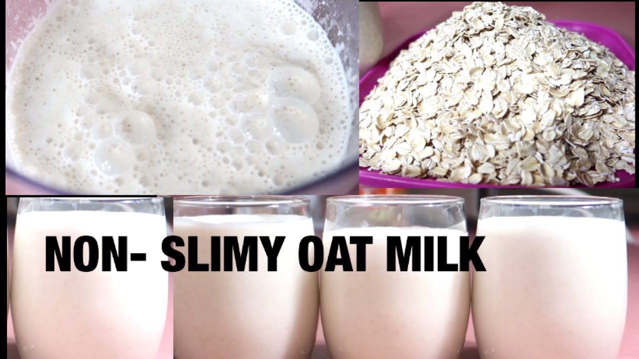 HOW TO MAKE OAT MIlK AT HOME/ NON SLIMY +SECRET TRICKS// NO PRESERVATIVES// NO NUT MILK BAG
