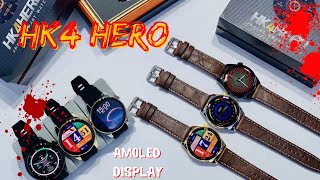 مراجعة الساعة HK4 Hero احدث نسخة طبق الاصل من ساعة Huaweiwatch و تأتي باشاشة AMOLED وجهة مستخدم سلسة