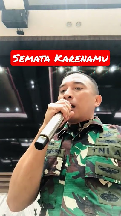 WOW, Suaranya Tinggi banget Pak. BRAVO‼️ #sematakarenamu #coverlagu #mariogklau #TNIbersuaramerdu