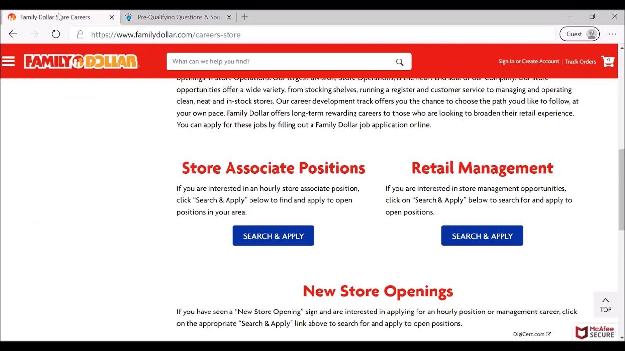 How to Apply for a Job at Family Dollar YouTube