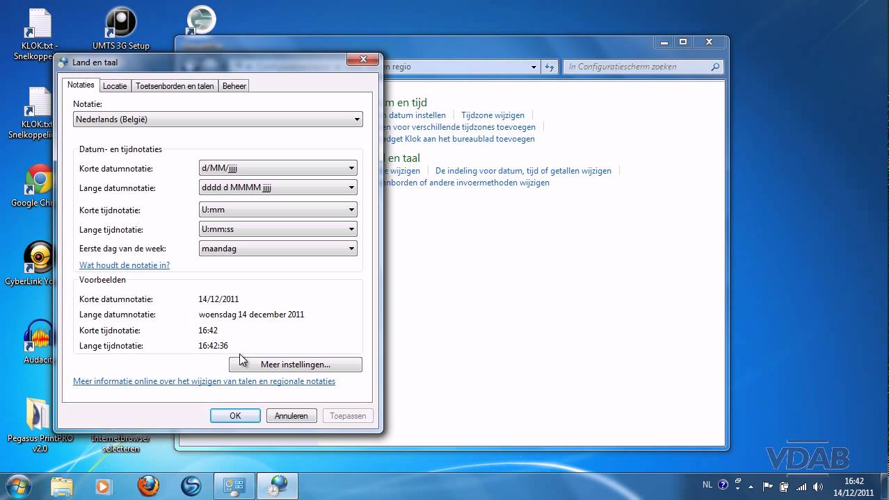 Windows 7 - 2.30 - Klok, Taal En Regio - Youtube