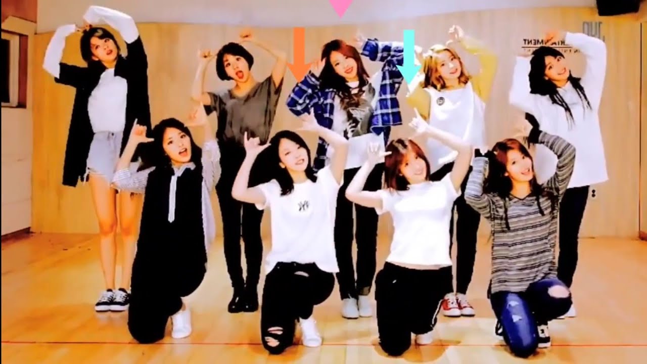 'SIGNAL' TWICE Dance Practice mirrored 3 members version guide arrows ...