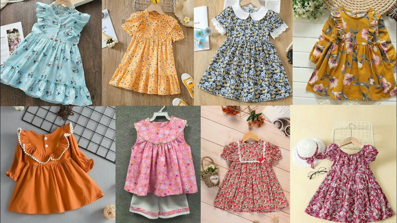 28+ Comfortable Frock Designs 2023 For Baby Girl / Homemade Dress Design For Small Girl