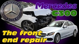 видео: Mercedes C300. Body repair. Ремонт кузова. картинка: Mercedes C300. Body repair. Ремонт кузова.