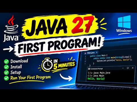 How to Install Java 27 on Windows 10-11 [ 2026 Update ] with JAVA_HOME Java JDK 27 | Complete Guide