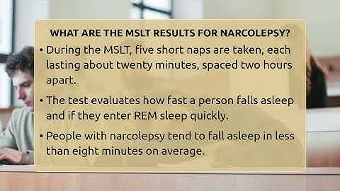 What Are The MSLT Results For Narcolepsy? - Sleep Apnea Support Network
