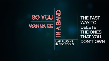 The best way to remove UAD plugins that you don