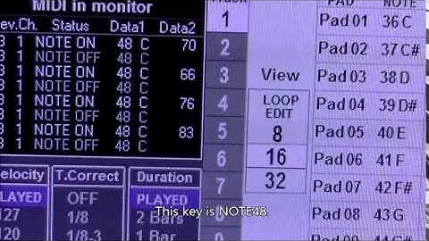 JJ-Sequencer (When you record drum events by a MIDI keyboard)