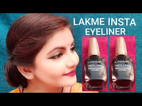 LAKME INSTA LINER BLACK DEMO & REVIEW | AFFORDABLE EYELINER FOR DAILY USE | RARA |