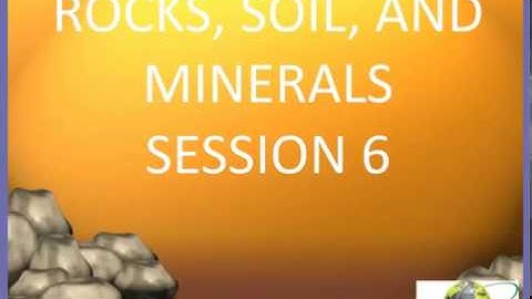 CBSE 5th Science Rocks, Soil and Minerals video session 6