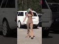 Kylie jenner street style walk shorts short viral kyliejenner trending