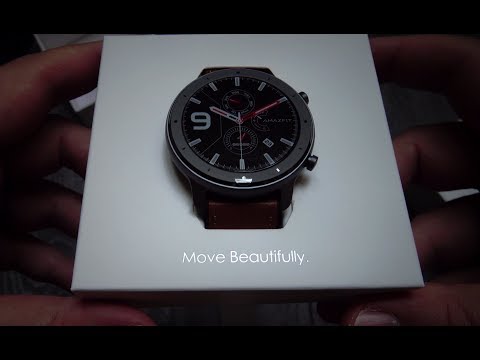 Amazfit GTR 47mm [Unboxing and first time SET UP] Xiaomi Huami Aluminium smartwatch sportsband