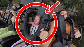 HUGE VERTICAL DROP  BRINGS 7 YEAR OLD TO TEARS! (TERRIFIED!)