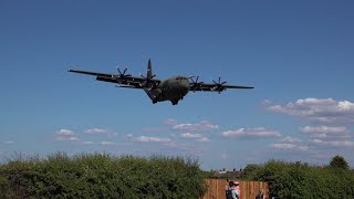C-130 Royal Air Force landing & take-off at Northolt