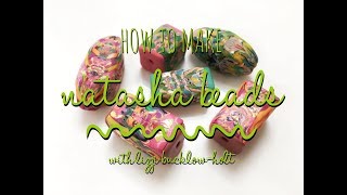 How to make four-sided Natasha beads - polymer clay tutorial