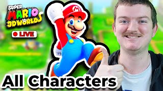🔴 Playing As ALL Characters - Super Mario 3D World
