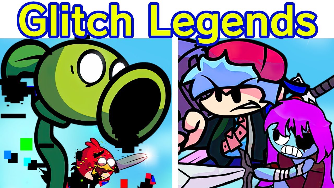 Friday Night Funkin' VS Glitched Legends FULL WEEK (Learn With Pibby x FNF Mod) (PVZ/Red/Peashooter)