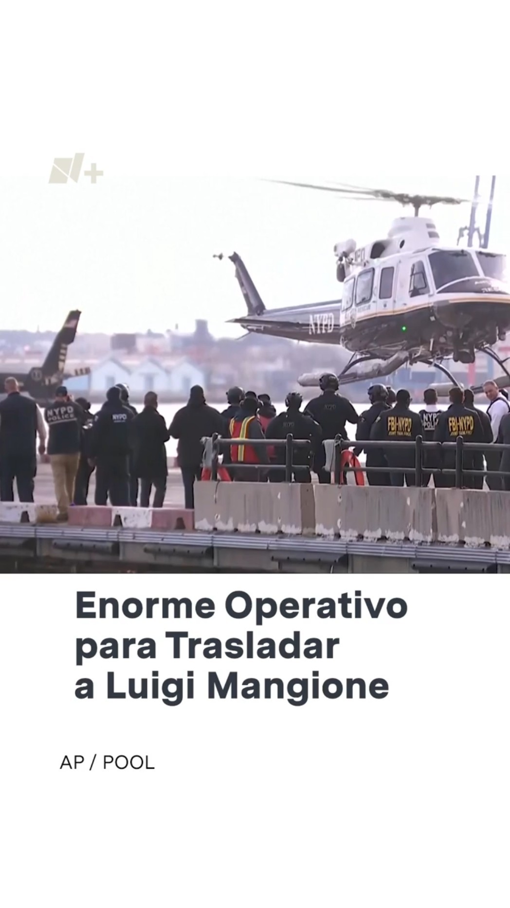 Así fue el enorme operativo para trasladar a Luigi Mangione a Nueva York - N+ #Shorts