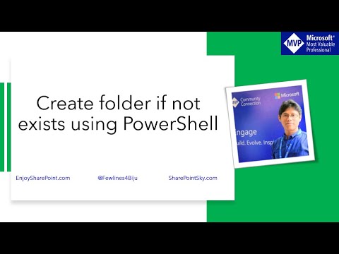 Create Folder If Not Exists Using Powershell