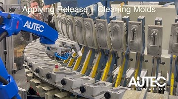 AUTEC: How apply Release Agent & Clean Molds  +  How to Program robot
