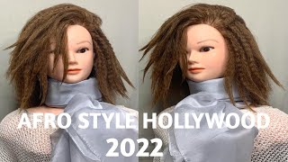 Afro Short Hairstyle Hollywood 2022/Stile rambut pendek Afro untuk acara Pesta