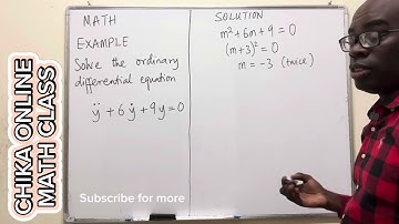 An Example on Finding the Complementary Function in an ODE (Repeated Roots) #differentialequation
