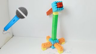 بناء ميكروفون بالمكعبات،lego, building blocks