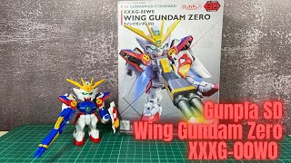 Gunpla SD Wing Gundam Zero XXXG-00W0 | Unboxing, Fast Build and Review