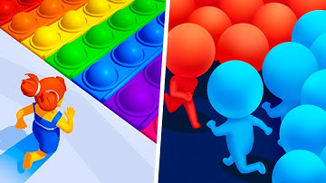 Satisfying Mobile Games 2023 Pop It Run! | Count Masters - ⭐ Max Levels Gameplay