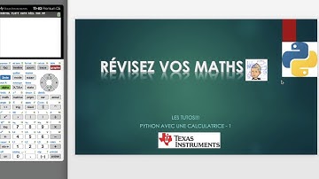 tuto python avec la TI83 Edition Python - partie 1