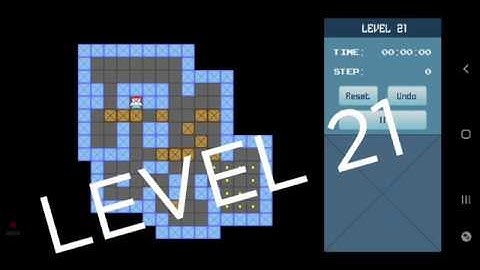 Classic Sokoban Level 21 | without UNDO | Solution 1 - 90