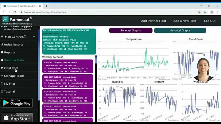 Farmonaut Web app | Satellite Based Crop monitoring