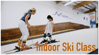 Snowbound Adventurers: Kids Master Indoor Skiing with Bellevue Mini Mountain