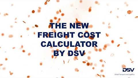 Freight Cost Calculator for your Webshop by DSV Air & Sea Switzerland
