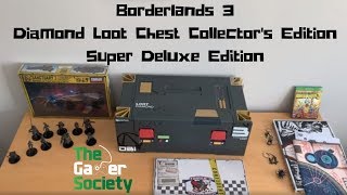 BORDERLANDS 3: DIAMOND LOOT CHEST COLLECTOR'S EDITION + SUPER DELUXE EDITION - XBOX ONE - UNBOXING!