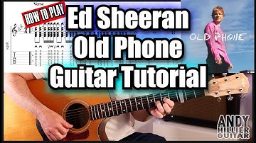 Thumbnail of How to play Ed Sheeran - Old Phone Guitar Tutorial (EASY)