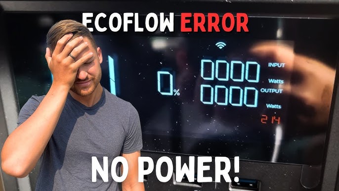 EcoFlow solar panel charging error codes