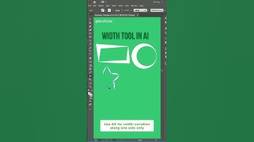 How to use Width Tool in Illustrator 2022