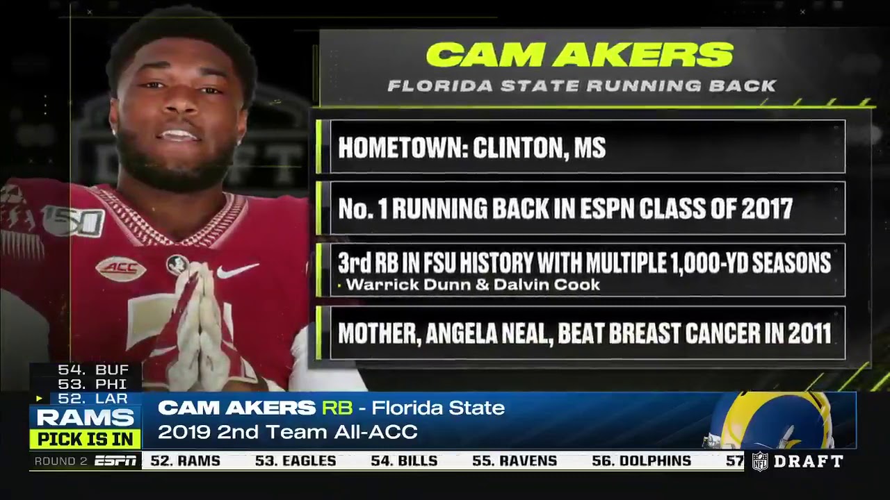 cam akers draft pick