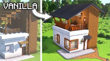 Minecraft | Transformed Aesthetic Small House in SUPER Detail (Chisel and Bits Mod)