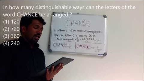 Question on Arrangement - Solution (CSIR-NET December 2016 Part A)